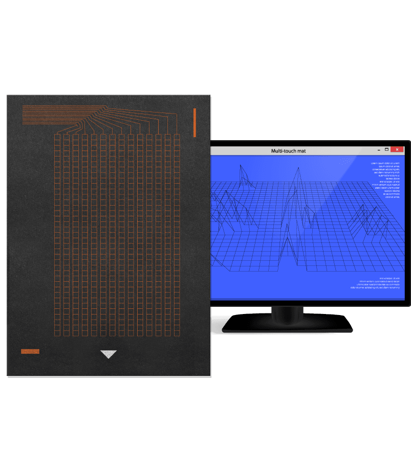 Infi-Tex multi-touch textile sensor and live pressure visualisation